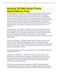 Nursing 102 Med Surge Theory Hacker&sol;Warner Final
