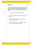 Module 1 Exam&colon; HESI VN BEST  RATED WITH 2022&sol;2023 UPDATE&comma; VERIFIED QUESTIONS AND ANSWERS 100&percnt; SATISFACTION 