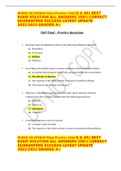  NURSE-UN 239HAP Final Practice &lpar;260 Q & AS&rpar; BEST EXAM SOLUTION ALL ANSWERS 100&percnt; CORRECT GUARANTEED SUCCESS LATEST UPDATE 2022&sol;2023 GRADED A&plus;