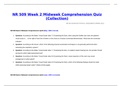 NR 509 Week 2 Midweek Comprehension Quiz