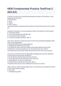 HESI Fundamentals Practice Test&sol;Final 2 &lpar;NCLEX&rpar; A&plus; GRADED 100&percnt; VERIFIED 2022