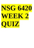 NSG 6420 WEEK 2 QUIZ 2023 Score A+