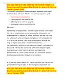 NUR122: ME NUR 122 RESUME ESTUDIOS HESI Exam Questions And Answers Best Rated A+ Assured Success Latest Update 2022 