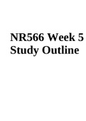 NR566 Week 5 Study Outline