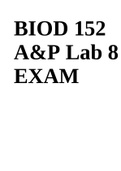 BIOD 152 A&P Lab 8 EXAM