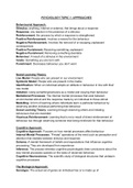 Psychology Bundle- Essay/Flashcards/Study Summaries/Key Word Sheets