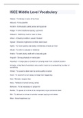 ISEE Middle Level Vocabulary &lpar;Latest 2022&sol;2023&rpar;