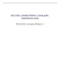 Exam (elaborations) 	NSG 4330- Complex Midterm1-study-comprehesive 2022 
