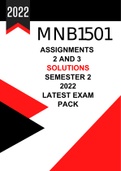 MNB1501 Assignments 2 and 3 Answers (SEM 2 2022) Includes the LATEST Exam Pack (2022)