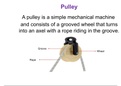 PULLEY AND HUMAN BODY EXAMPLES