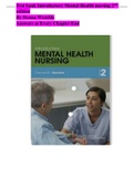 Introductory Mental Health nursing 2nd edition Donna Womble Test Bank/Test bank Introductory Mental Health nursing 2nd  edition (Answer Key at the end of Every Chapter)