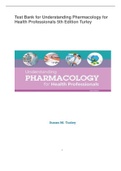 Test Bank for Understanding Pharmacology for Health Professionals 5th Edition 