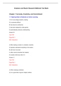 Research Methods A Process of Inquiry, Graziano - Exam Preparation Test Bank (Downloadable Doc)
