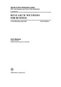 Research Methods for Business A Skill Building Approach, Sekaran - Downloadable Solutions Manual (Revised)