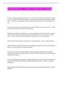 PEDIATRICS - HESI PRACTICE EXAM QUESTIONS AND ANSWERS 2022&sol;2023