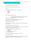 NURS 623 exam3b ABD &vert; VERIFIED SOLUTION 