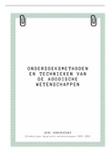 Samenvatting Onderzoeksmethoden-en technieken van de Agogische wetenschappen