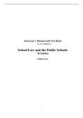 School Law and the Public Schools A Practical Guide for Educational Leaders, Essex - Exam Preparation Test Bank (Downloadable Doc)