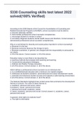 5330 Counseling skills test latest 2022 solved&lpar;100&percnt; Verified&rpar;