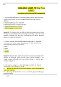 NCLEX-PN Test Prep 1&lpar;ONE&rpar; Questions and Answers with Explanations 2022&sol;2023 