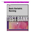 William's Basic Geriatric Nursing 7th Edition Test Bank
