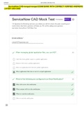 ServiceNow CAD-merged-merged EXAM BANK WITH CORRECT VERIFIED ANSWERS LATEST 2021/2022