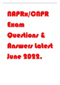 NAPRx/CNPR Exam Questions & Answers Latest June 2022.
