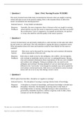 Quiz 1 Prof&period; Nursing Practice NUR3805 Questions And Answers 2022