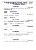 NURS 6501 Final Exam &lpar;3 Versions&comma; 300 Q & A&comma; 2020&rpar; &sol; NURS 6501N Final Exam &sol; NURS6501 Final Exam&colon; &lpar;100&percnt; Correct Answers&rpar;