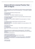 Arizona Drivers License Practice Test with no Signs &lpar;Latest 2022&sol;2023&rpar;