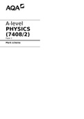 AQA A-level PHYSICS 7408/2 Paper 2 Mark scheme June 2021... 