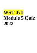 WST 371 Module 5 Quiz 2022