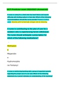 VATI Predictor exam 2022&sol;2023 &lpar;Answered&rpar;