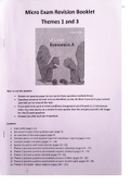 Microeconomics theme 1 and 3 exam techniques booklet