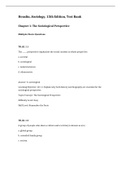 Sociology A Down-to-Earth Approach&comma; Henslin - Exam Preparation Test Bank &lpar;Downloadable Doc&rpar;