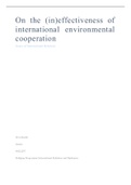 Paper: International environmental cooperation