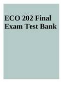 ECO 202 Final Exam Test Bank