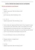  ATI TEAS 7 Math Questions with Answers Latest Update From Real Exam