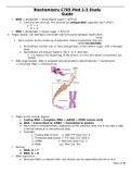 Biochemistry C785 Mod 1-5 Study Guide