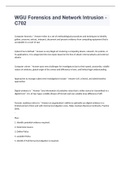 WGU Forensics and Network Intrusion - C702 Questions And Answers 2022&sol;2023