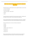 NEW 2022 SCUBA DIVING FINAL EXAM WITH COMPLETE SOLUTION 