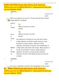 NURS 340 PEDS Exam Questions And Answers 100&percnt;correct&sol;verified Rated A&plus; Guaranteed Success Latest Update 2022