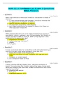 NUR 2115 &sol; NUR 211 Exam 1-3 & Final Exam & Study Guide Fundamentals of Professional Nursing
