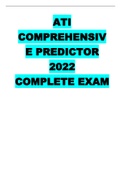 ATI COMPREHENSIVE PREDICTOR 2022  COMPLETE EXAM 