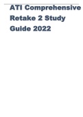 ATI Comprehensive Retake 2 Study Guide 2022