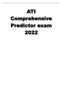 ATI Comprehensive Predictor exam 2022