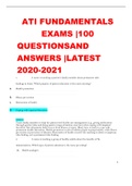 ATI_FUNDAMENTALS_EXAMS_100_QUESTIONSAND_ANSWERS_LATEST_2020_2021