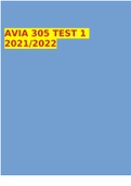 AVIA 305 TEST 1 2021/2022