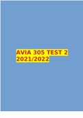 AVIA 305 TEST 2 2021/2022