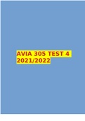 AVIA 305 TEST 4 2021/2022